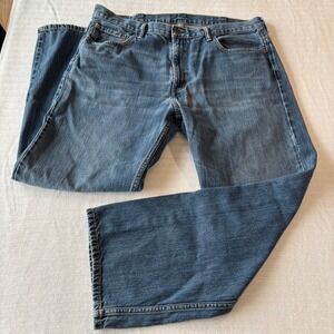 Levis 569 Loose Straight Jeans Mens 38x32 Blue Denim Medium Wash 00569-0125